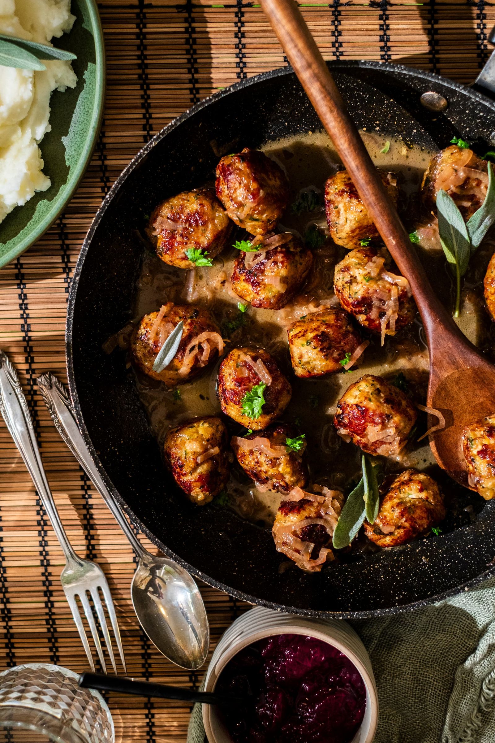 Turkey and Stuffing Meatballs Recipe
